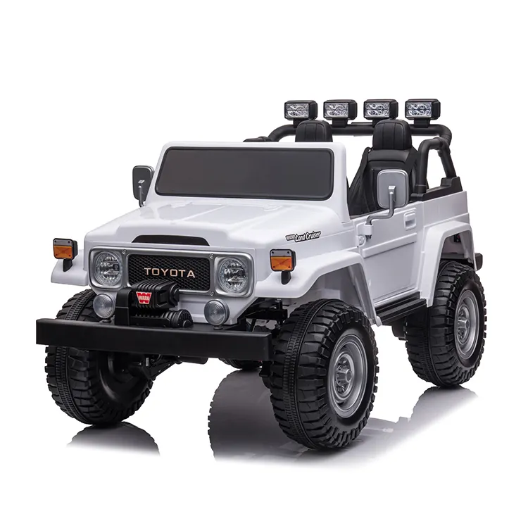 Newest Licensed Toyota FJ40 with parental remote control 2 Seater Ride on Car 24v