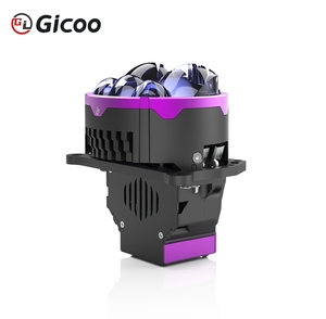 Gicoo 220W 12V เลนส์โปรเจคเตอร์ Bi-led รุ่นใหม่ พร้อมลำแสงเลเซอร์ 8 เส้น 6000K ขนาด 3 นิ้ว 50000 ลูเมนส์ ใช้ได้กับรถยนต์ทั่วไป สำหรับติดตั้งเพิ่มเติม/อัปเกรด - Product Image 4