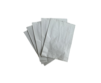 Sacs à lunch en aluminium Offre Spéciale résistant à l'huile blanc Bbq Hamburger Popcorn sac en papier kraft avec doublure en feuille pour retenir la chaleur