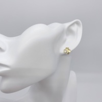 Ensemble de bijoux en acier inoxydable plaqué or 18 carats pour femmes trèfle collier boucles d'oreilles pour anniversaire Zircon fêtes principales cadeaux