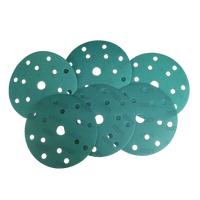 Disque de ponçage abrasif en zircone alumineuse verte de qualité supérieure de 5 pouces avec fixation auto-agrippante pour atelier de carrosserie