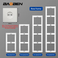 BAOBEN Prise de courant standard UE 16A 250V avec prise française et interrupteur mural USB-C combiné pour la maison (Vente directe usine)
