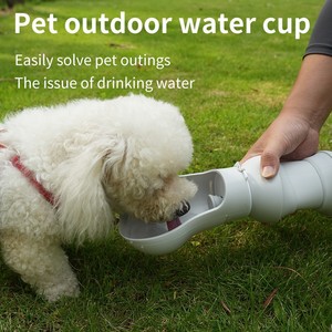 Grande capacité en plein air pour animaux de compagnie pliant tasse à boire distributeur d'eau Portable Silicone <span class=keywords><strong>chien</strong></span> tasse en plastique fournitures pour animaux de compagnie pour la marche - Product Image 2