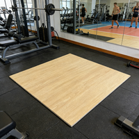 Tapis de sol emboîtable à prix d'usine, motif grain de bois, mosaïque, pour salle de danse, scène de performance, lieu de compétition