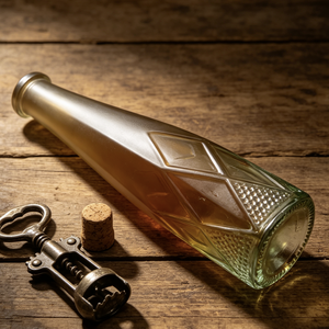 Bouteilles de vin en verre dégradé doré fabriquées en usine, avec bouchon, gravure laser et sérigraphie, 500ml/750ml/1000ml pour whisky, tequila, <span class=keywords><strong>vodka</strong></span> - Product Image 5