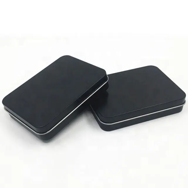 115X85X22 rechteckige schwarz zinn box metall box mit hoher qualität