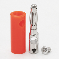Lot de 500 connecteurs banane 4 mm nickelés sans soudure pour fils de haut-parleur, sondes de test de multimètre