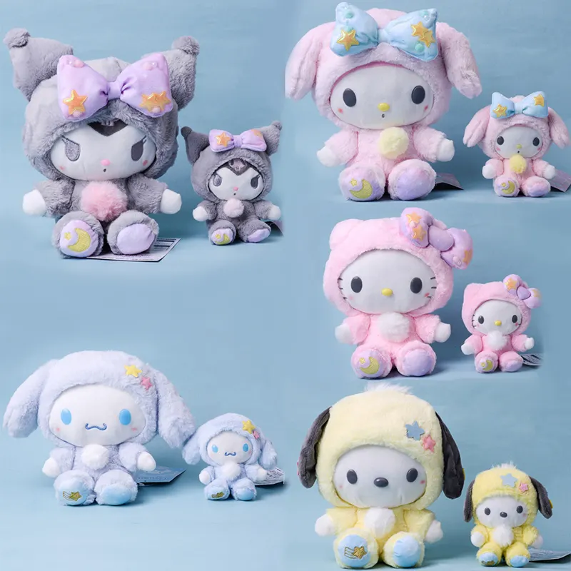 Wholesale Cinnamoroll Pillow Plush Toys Stuffed Animal Sanrio Toy Kawai Kuromi My Melody Plushies Dolls