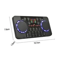 Carte son V300 Pro Live Streaming 10 effets sonores 4.0 Mixeur d'interface audio pour DJ Music Studio Recording Karaoké