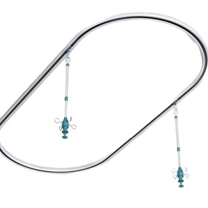Wolverhampton U Shaped Concealed Sliding Rails Aluminum Alloy Hospital Ceiling Track System With <b>Hooks</b> And Elbows - Product Image 2