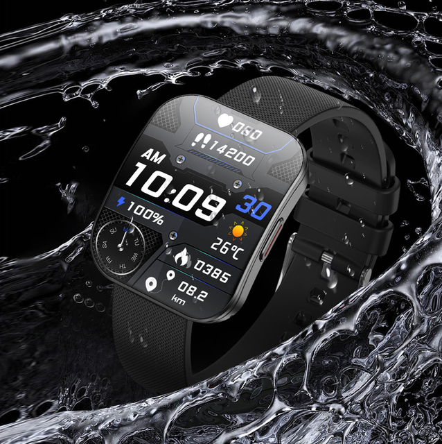 New Arrivals Factory Wholesale OEM IP68 Waterproof Curved Square Smartwatch AMOLED Display Fitness & Activity Tracker