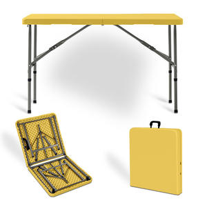 Có Thể Gập Lại Bảng Kim Loại Di Động Nhà Hàng Hiện Đại Phòng Ăn Đồ Nội Thất Đặt Cà Phê Cắm Trại Vườn Ăn Uống Ngoài Trời Gấp Bảng - Product Image 1