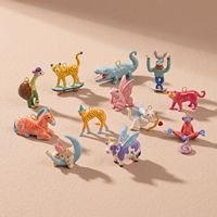 Pendentifs Animaux Mignons et Tendance, Breloques Chat, Chien, Zèbre, Lapin sur Skateboard, Accessoires DIY pour Bracelets et Colliers Transfrontaliers