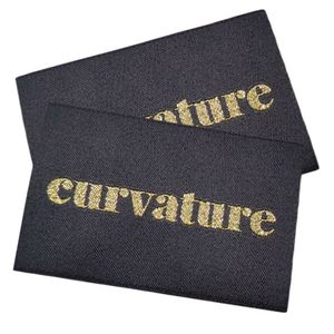 Étiquette tissée personnalisée avec logo d'usine pour vêtements, étiquettes en tissu tissées sur mesure, patchs pour chemises, étiquette principale thermocollante pour vêtements - Product Image 3