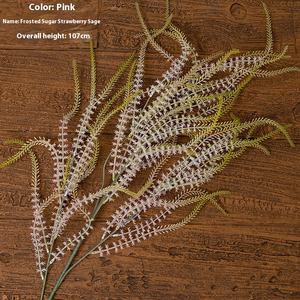 كريم يدوي الصنع سكر فراولة حكيم بكلاب باقة زهور صناعية ديكور منزلي وردي ديكور حائط لعيد الحب - Product Image 6