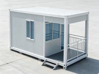 Borne de sécurité détachable / Poste de sécurité / Garde-tarie / Bureau de chantier, Bâtiment modulaire préfabriqué en panneaux sandwich d'acier