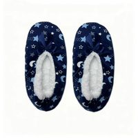 Chaussons d'intérieur en polaire pour femmes, de qualité supérieure, antidérapants, thermiques, doux, avec détail de revers en peluche, pour un usage quotidien