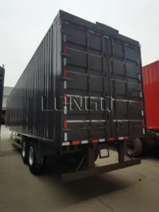 2 Axle Box Cargo Remote Opening Wing Van Semi Trailer For Sale