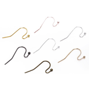 Crochets d'oreille en forme de S pour la fabrication de boucles d'oreilles, en argent, or, bronze antique, noir, plaqué or KC, composants de bijoux en fer. - Product Image 3
