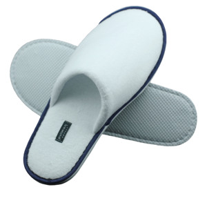 All'ingrosso personalizzato Hotel <span class=keywords><strong>pantofole</strong></span> aperte a punta di lusso in pile di corallo bianco suola EVA <span class=keywords><strong>per</strong></span> Spa Hotel compagnia aerea <span class=keywords><strong>ospedale</strong></span> con Logo - Product Image 6