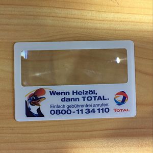 명함 이름 카드 3X 울트라 씬 북마크 PVC 프레넬 렌즈 스케일 돋보기 - Product Image 2