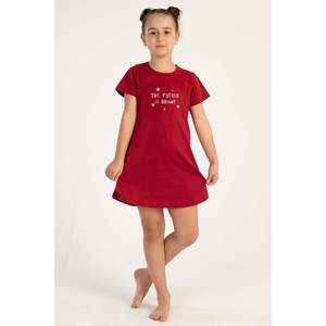 Girls' Oval Tunic Dress Short-Sleeve with Collar Size <b>Range</b> 3-4/9-10 - Product Image 1