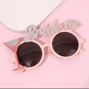Divertidas gafas decorativas para la temporada de bodas, accesorios para despedida de soltera, pulsera de tela inspirada en celebridades de internet para novios - Product Image 2