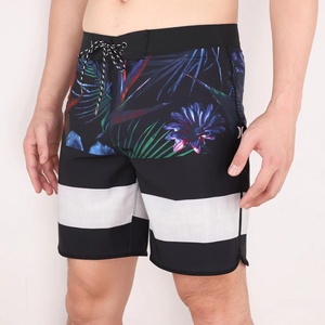 Men's High Quality Waterproof Phantom Boardshorts Branded Fitness Boxer Beach Shorts Quick Dry Surfing Striped Spandex