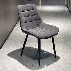 Ghế ăn phòng khách cao cấp bọc vải nhung, chân kim loại - Product Image 1