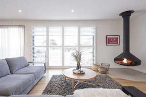 Poêle à <span class=keywords><strong>bois</strong></span> moderne et intérieur personnalisé Cheminée suspendue Cheminées suspendues au plafond Brûleur à bûches <span class=keywords><strong>60</strong></span>/70/80/90/100cm - Product Image 6