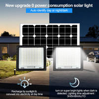 Projecteur solaire étanche IP67 en aluminium moulé sous pression 60W 120W 200W 300W, lampe LED extérieure pour maison, cour, portail, magasin, stand