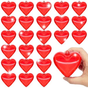 Valentine's Day Cross-Border Gift Box Small Red Heart Openable Decoration Plastic Shell Pendant Personalized Promotional Toy