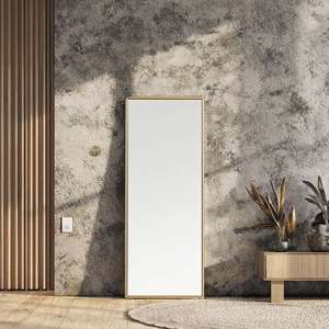 Miroir mural de décoration intérieure de style moderne, compact, écologique, fait à la main, finition dorée, épaisseur 4,0 mm, en verre, pour chambre à coucher - Product Image 4