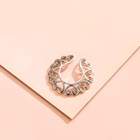 Faux mamelon rond en cristal tendance, 4 pièces, 1 paire, Faux Piercing en acier chirurgical, Faux Piercing, anneau de mamelon, bijoux du corps, sans Piercing, 316L