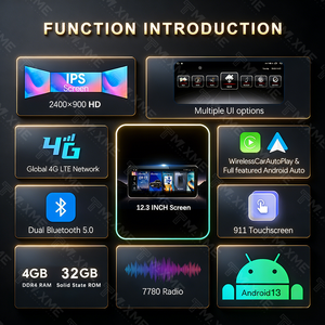 Autoradio 12,3 pouces avec écran <span class=keywords><strong>QLED</strong></span> IPS intégré pour BENZ VITO 2016-2021, Android Octa Core, autoradio DVD, GPS, navigation, écran de voiture - Product Image 5