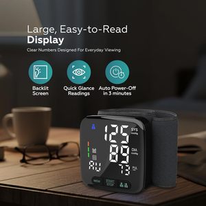 Moniteur de pression artérielle intelligent portable, style montre, rechargeable par USB, dispositif de surveillance de la santé numérique au poignet - Product Image 2