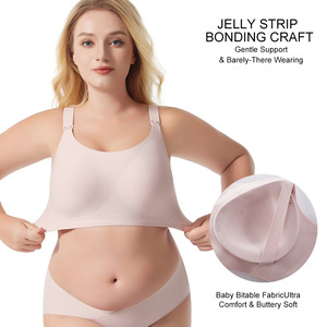 Usine En Gros Coton Push up Maman Lingerie Sans Couture Post-partum Anti-affaissement Gratuit Grand Soutien-Gorge De Maternité Soutien-Gorge D'allaitement pour les Femmes - Product Image 5