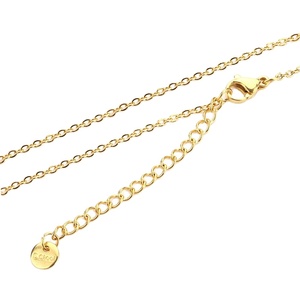 Chaînes d'extension en acier inoxydable plaqué or 18 carats en forme de cœur pour colliers et bracelets, avec fermoir mousqueton et diverses attaches de finition - Vente en gros - Product Image 3