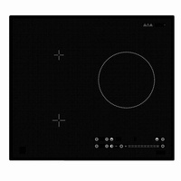 Tables de cuisson à induction invisibles de nouvelle technologie avec cuisinières à induction à triple brûleur 6300W à commande tactile