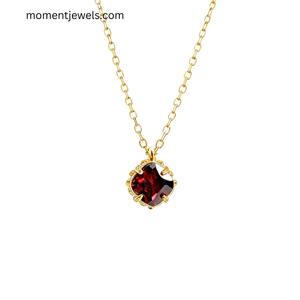 จี้รูปทรงเรขาคณิตทอง 14k ชุบทองคำแท้ เงินแท้ 925 ประดับเพชรซิคอน เครื่องประดับมินิมอลเรียบหรู ของขวัญสำหรับผู้หญิง สวมใส่ได้ทุกวัน - Product Image 2