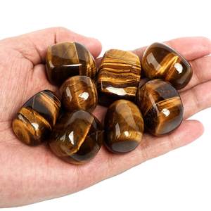 Naturale ruzzolato tigri pietre per gli occhi per Wicca, Reiki, decorazione per la casa e la <span class=keywords><strong>guarigione</strong></span> dei cristalli energetici, tigri naturali pietra dell'occhio - Product Image 2