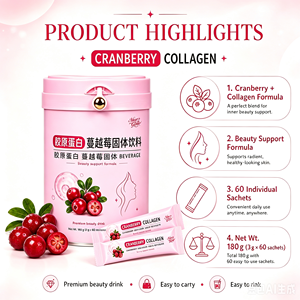 Offre Spéciale – Nouvelle Poudre de Collagène + Canneberge à Marque Blanche – Sachet de Peptides de Collagène de Poisson Hydrolysé – Boisson Soin de la Peau pour le Soutien à la Santé - Product Image 4