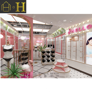 Negozio di Lingerie professionale decorazione di biancheria intima espositore in legno negozio di Lingerie - Product Image 3