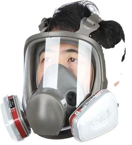 Respirator Setengah Wajah Industri JG 6800 Masker Pengaman Anti-Gas Kimia Katup Ekshalasi Bahan Silikon Dapat Dicuci - Product Image 6