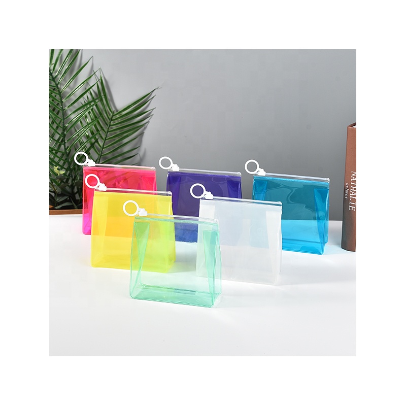 Borsa Toilette Trasparente Impermeabile - 30x22x10 Cm, Con Cerniera, Per Viaggi, Spiaggia E Palestra | Facile Da Ispezionare - Foto 2