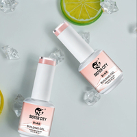 Gel UV pour extensions d'ongles Biab 15ml French Designer 48 couleurs Non toxique Écologique pour salon et usage domestique