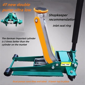3 Ton Double Pump Ultra-Low <strong>Hydraulic</strong> Car Lift <strong>Jack</strong> 505mm Max Height Metal Construction Mining Farming Retail Industries New - Product Image 5