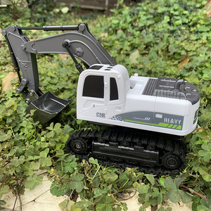 1:24 Schaal <span class=keywords><strong>Rc</strong></span> Bouwmachines Metalen Schep Afstandsbediening Graafmachine Met Muziek 2.4Ghz <span class=keywords><strong>Rc</strong></span> Graafmachines Speelgoed Voor Jongens - Product Image 5