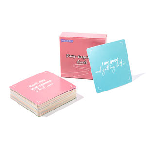 Tarjetas de Afirmación Personalizadas, Cubierta con Caja, Impresión Personalizada, Salud Mental Inspiradora, Atención Plena Positiva - Product Image 2