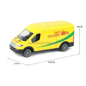 Customized Logo 1/38 Wholesale Metal truck Toys Pull Back Car Kids Alloy Van Diecast Toy Vehicles